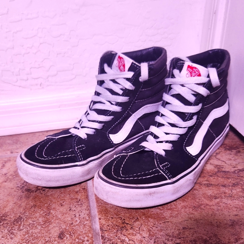 Vans Sk8-Hi Black Size 7 Mens 8.5 Womens